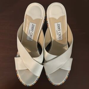 Authentic Jimmy Choo wedge sandals